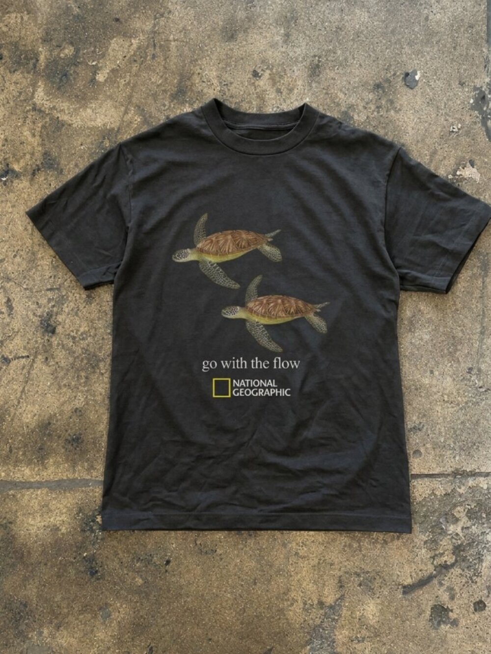 Go With The Flow Otter National Geographic T-Shirt Reprint